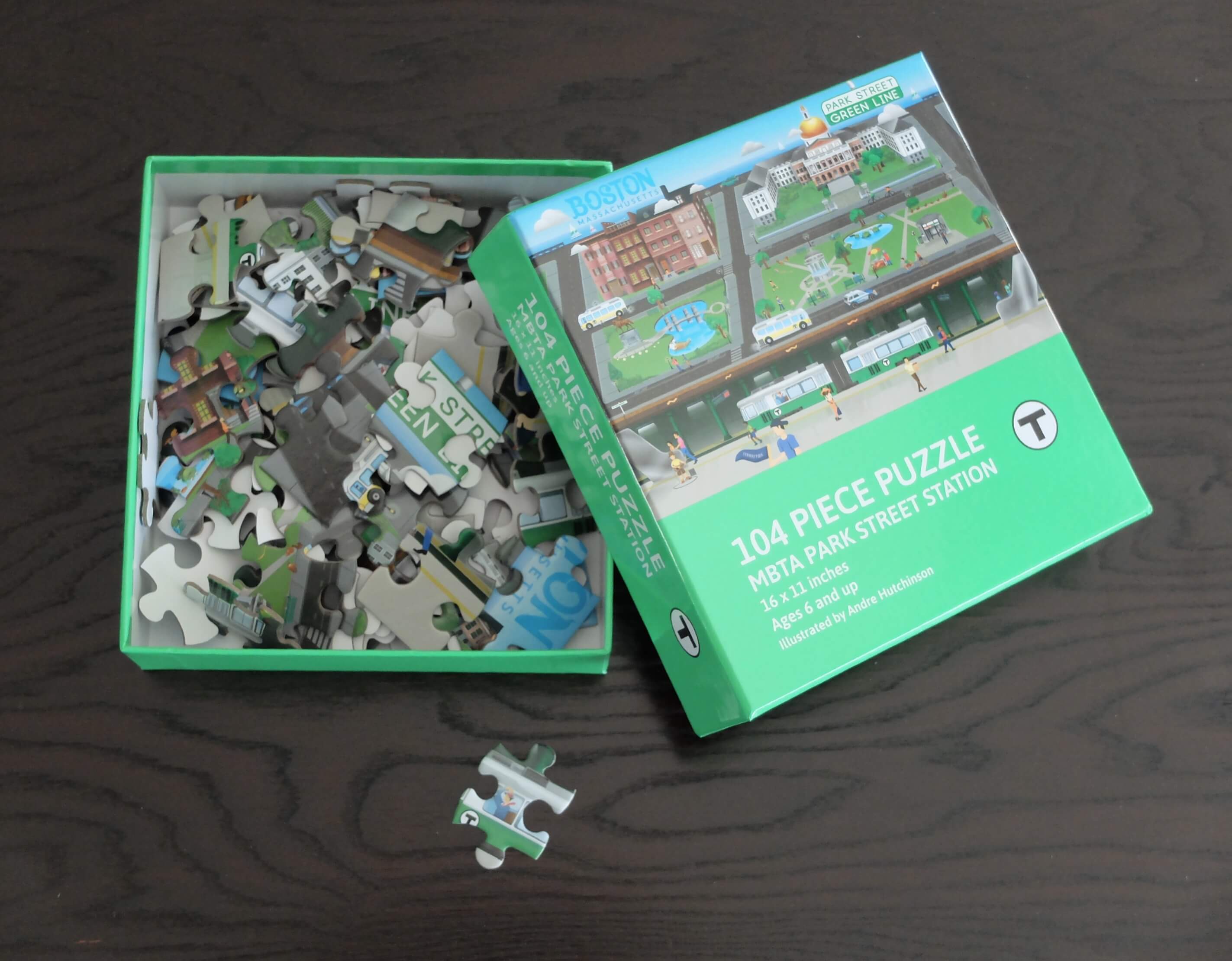104 piece Boston MBTA Jigsaw Puzzle